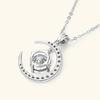 Sterling Silver Moissanite Necklace for Women High-end Design Pendant Niche Smart Clavicle Chain Female Fine Jewelry