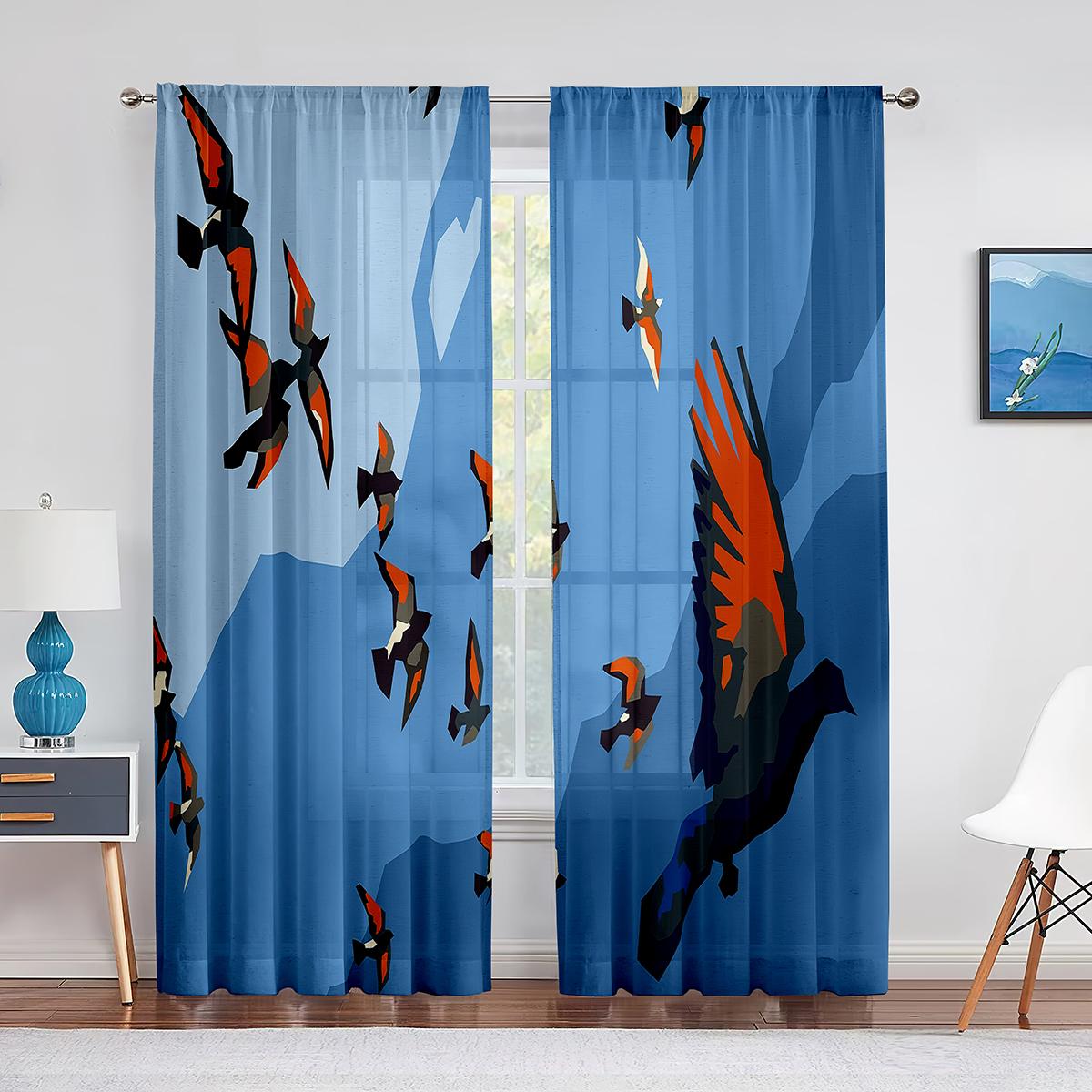 Птичья стая в небе — фото 15