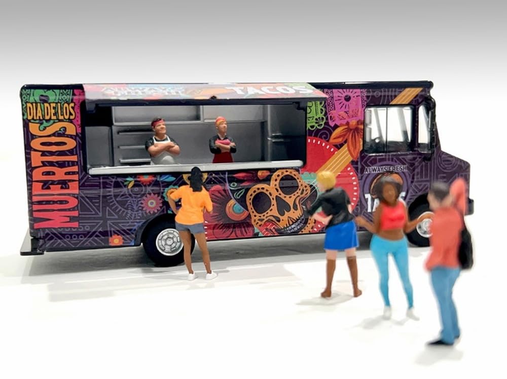 American Diorama Food Truck DOTD Fertiges Produkt 1/64 AD-70100MJ