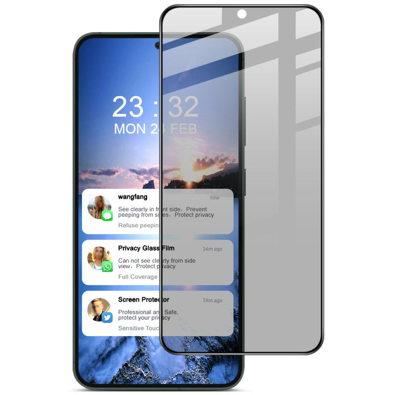 

IMAK For Samsung Galaxy S24+ Anti-spy Screen Protector Tempered Glass Sensitive Touch Film Type A