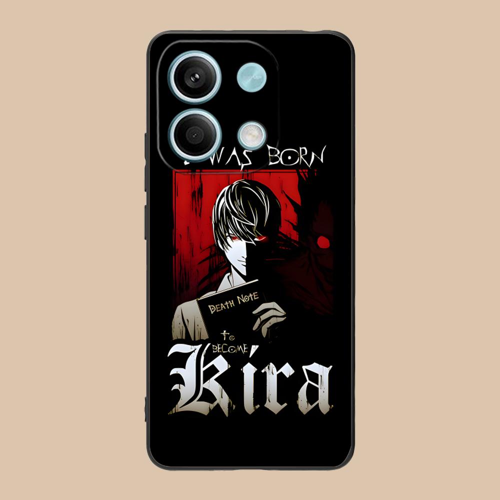 

Чехол для мобильного телефона Death Note Kira Light для POCO M7 M6 M5 M4 M3 X7 X6 X5 X4 X3 Pro GT 5G Цветной Печатный Чехол Чехол Роскошный Poco M7