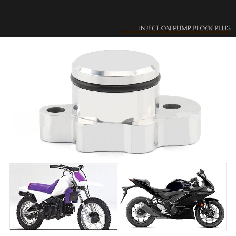 Uprgades Oil Injection Block Cover Easy Install Oil Pump Plugs Cover Ensures Reliable Performances for Bikes  PW50 PW80