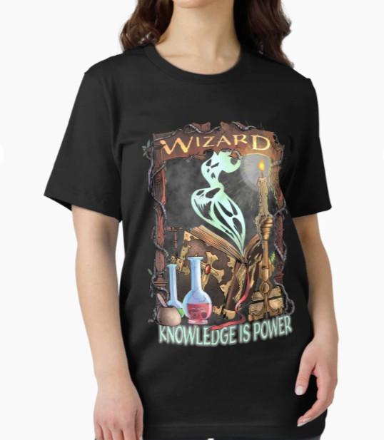Wizard Knowledge is Power T-Shirt M
