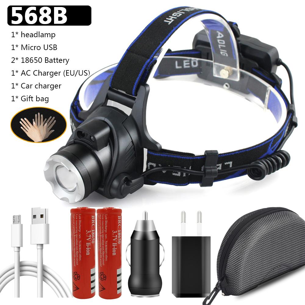 Led Headlamp XHP100 9-core Zoomable Head Flashlight Lamp Torch Usb Rechargeable Headlights Lantern Waterproof for Bike