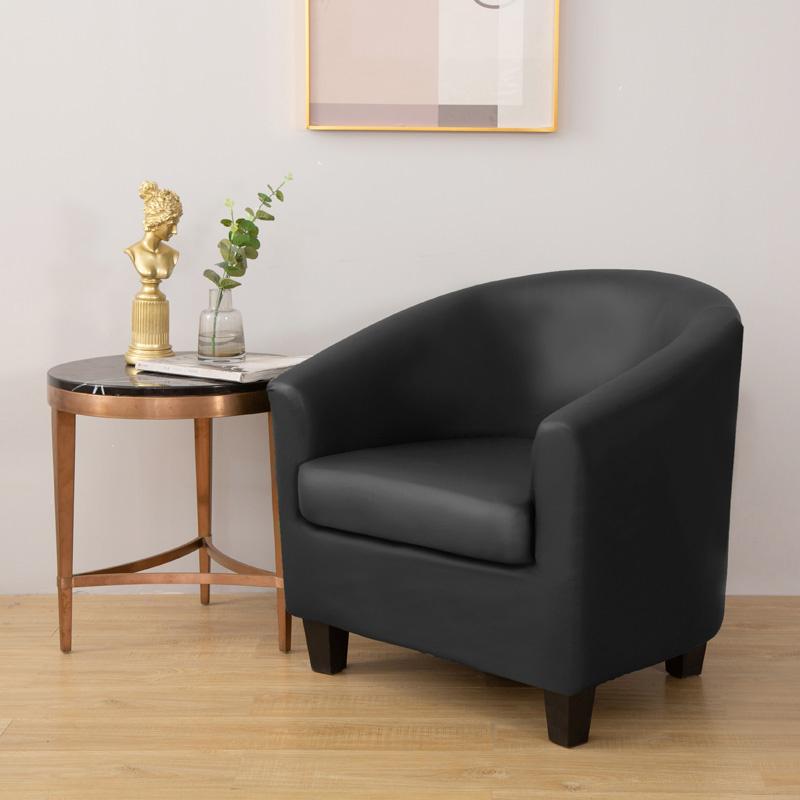 Waterproof Tub Sofa Covers Pu Leather Armchair Cover With Seat Covers Club Sofa Slipcovers for Living Room Furniture Protector