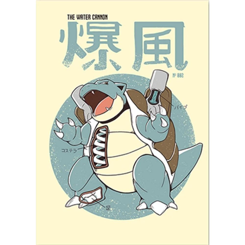 Pokemon Canvas Painting Bulbasaur Charmander Squirtle Anime Posters Print Mural Pictures Wall Art Home Aesthetics Decor Cuadros