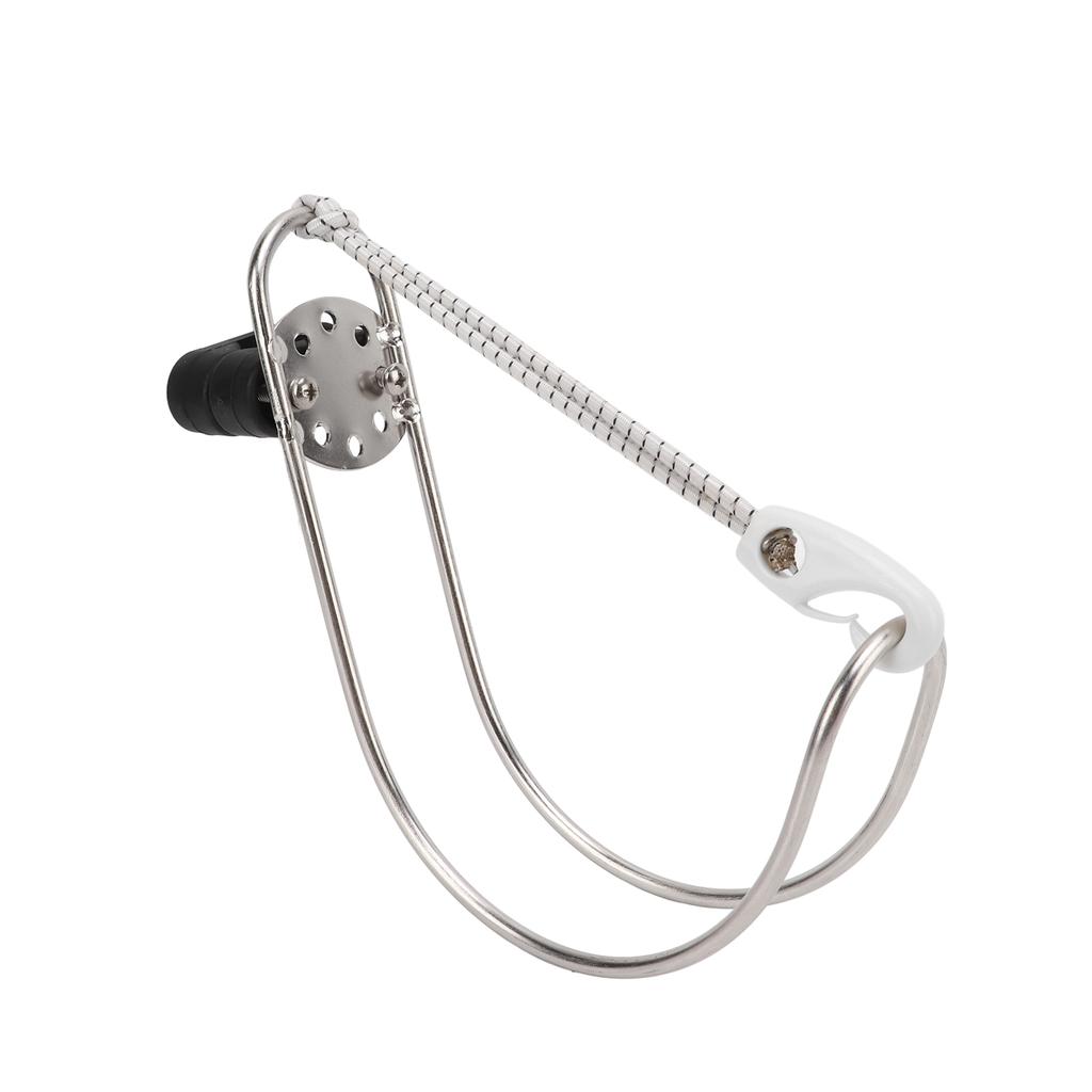 Lifebuoy Horseshoe Holder Any Angle Adjustment Facial Polishing Metallic Life Ring Holder for Boat