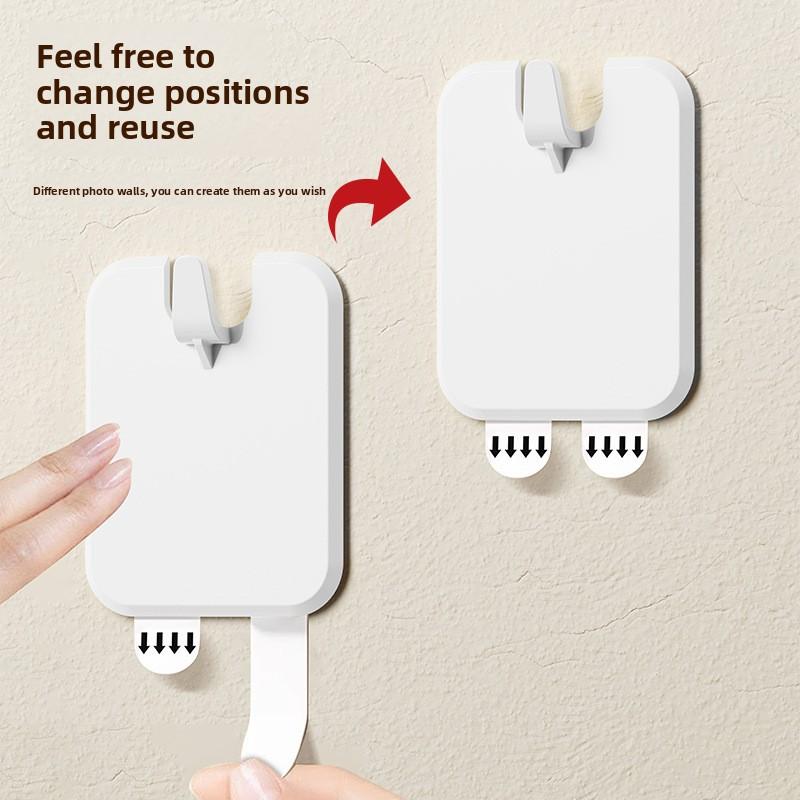 Hanging Tools No Punching Photo Frame Wall Hanging Hook Traceless Nails for Wedding Photos Latex Paint Wall Mural Hanger