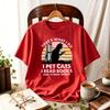 Thats What I Do Pet Cats Read Books and I Know Things TShirt Retro Sunset Reading Cat Silhouette Graphic Tee Bookworm Tops