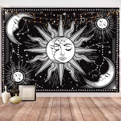 Haushaltsprodukte schwarzes Wandteppich-Wandkunst, Schlafzimmer, Wohnzimmer, Wohnheim-Dekoration