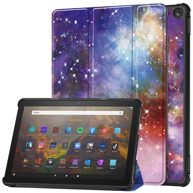 Θήκη Tablet Για Fire HD 10 HD10 Θήκη 2023 Χαριτωμένη Γάτα Λουλούδι Ζωγραφισμένη Σκληρό PC Πλάτη Για Fire HD 10 Tablet 2023 Θήκη Κάλυμμα Αυτόματος Ύπνος/Εγρήγορση