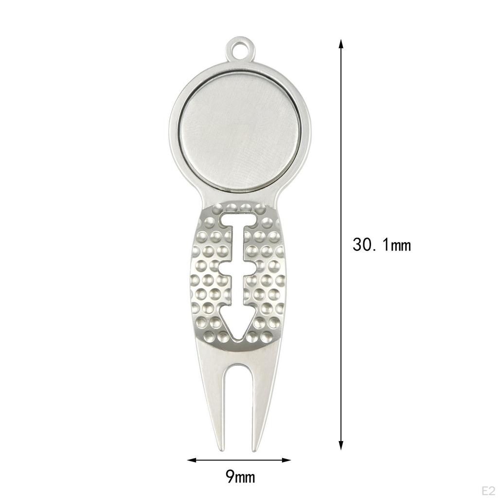 Golf Divot Repair Tool Gift for Men Women Durable Fork Green