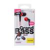 Elecom Stereo Earphones, In-Ear, 10mm Driver, Deep Bass, GrandBass, Red, EHP-GB100ARD