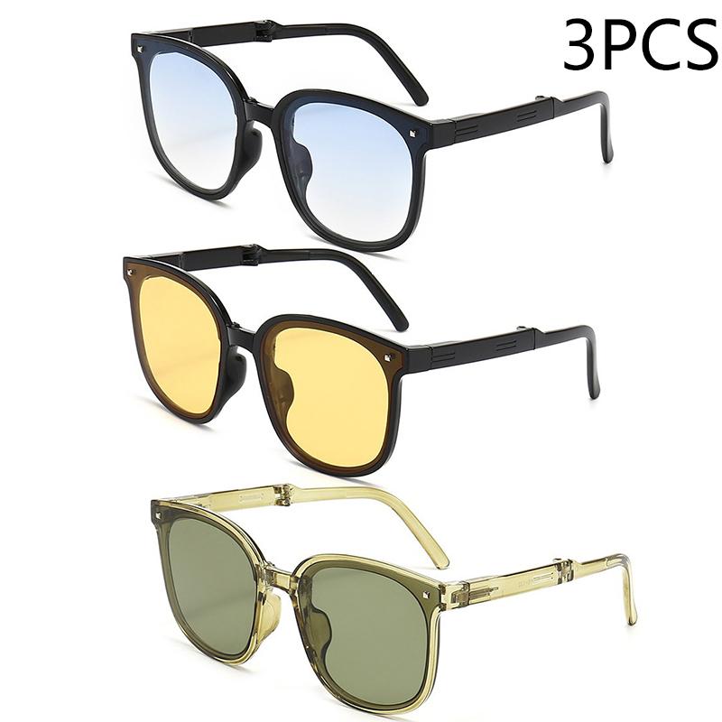 Folding sunglasses portable ultra light sun protection UV protection sunglasses for both men and women