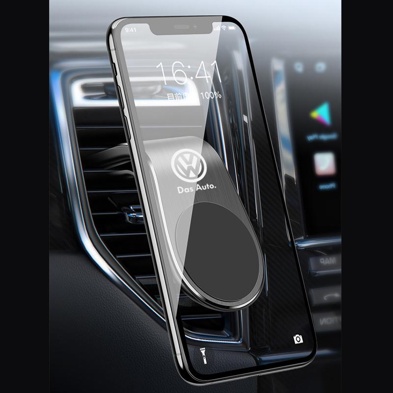 For VOLKSWAGEN VW Metal Magnetic Car Phone Holder for Volkswagen GOLF 5 Tiguan Polo Golf 6 Golf 7 Jetta Accessories styling