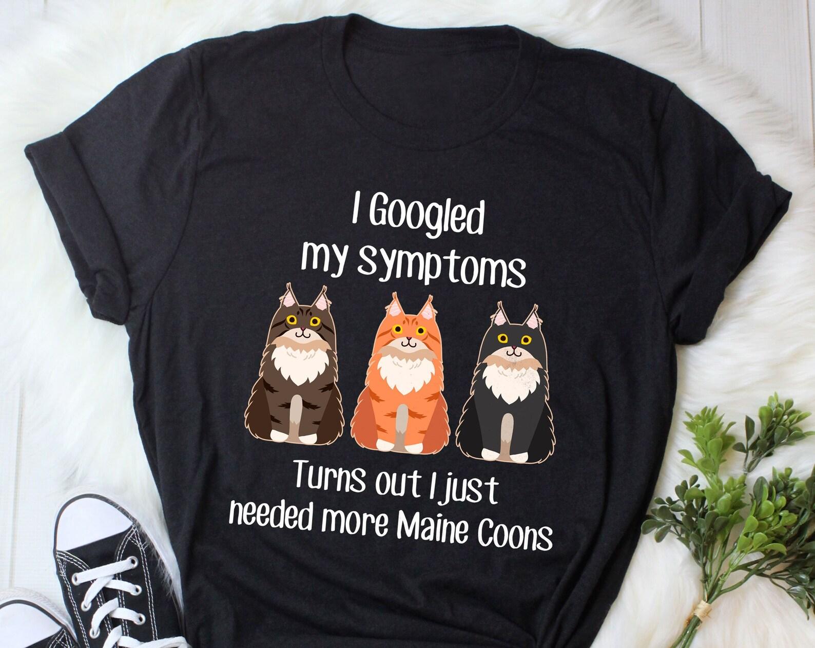 Maine Coon Cat Shirt, , , Funny Cat Lover Gift, Cute Pet T-shirt, Maine Coon Lover Tshirt, Maine Coon Tee, Mom, Dad Tabby Red Black 130