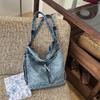 Vintage Denim Shoulder Bag Women's Multi-functional Backpack