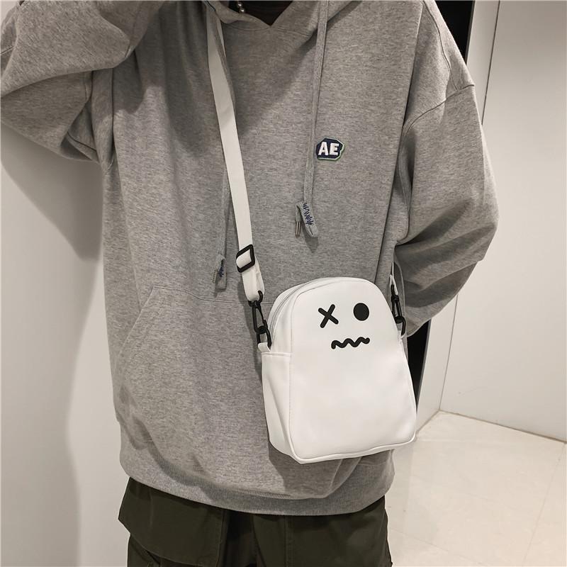 Carto Messenger Bag for Women Youth Sling Shoulder Crossbody Bags Cute Girls Canvas Bag Kawaii Harajuku Casual Female Handbags