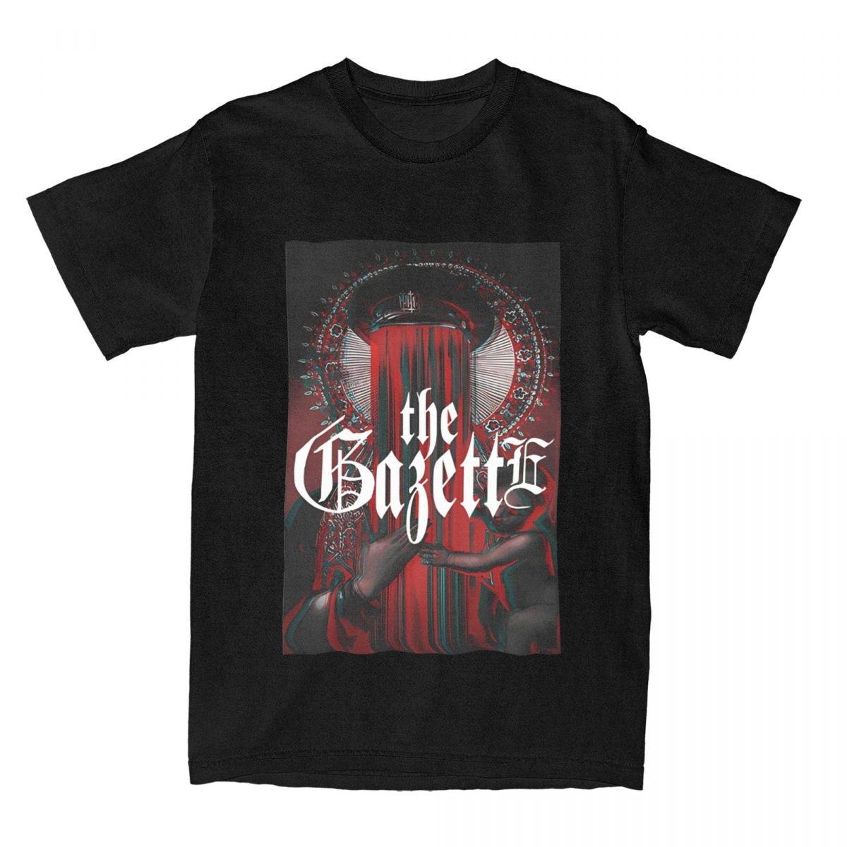 

Коллекция The Gazette Band Shirt Merch Мужские и женские хлопковые винтажные футболки с коротким рукавом Одежда на все сезоны XXXXXL чёрный