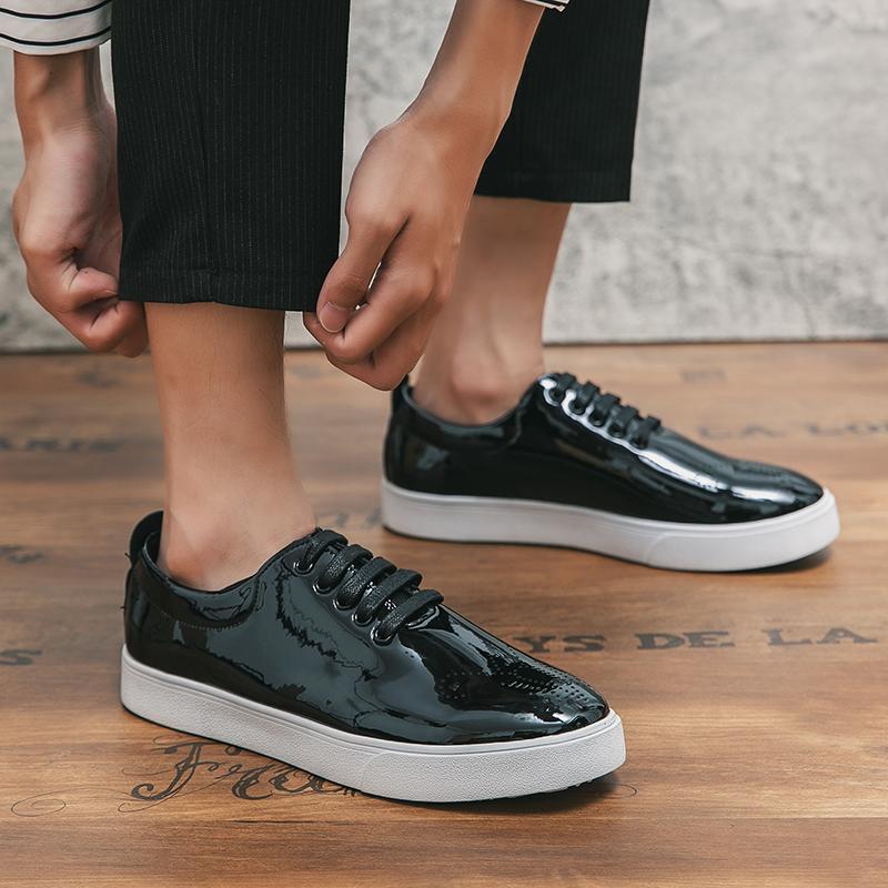 Brogue Moderní módní návrhářské tenisky Pánské kožené boty Svatební párty Zelené Gentleman Office Man Casual Boty