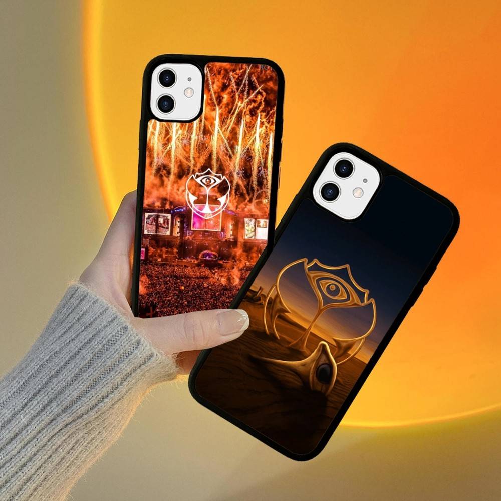 T-tomorrowland Logo Für iPhone 17 16 15 14 13 Pro 12 11 Pro Max Harte PC+TPU Handyhüllen Rückseite