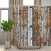 Bath Curtain 3D Printing Window Scenery Forest Shower Curtains 180*200Cm Waterproof Bathroom Curtain Washable Fabric With Hooks
