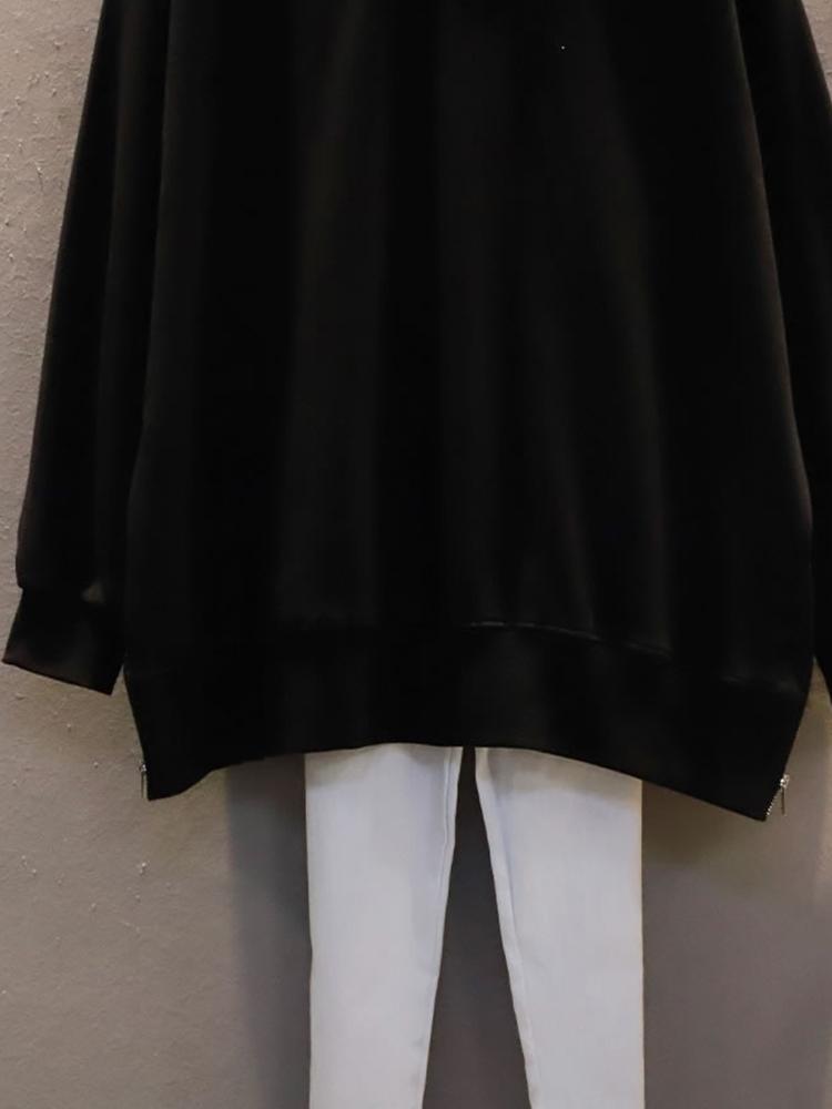 Xitao Casual Women Sweatshirt Loose Pullover Fashion Hooded Top WMD2700