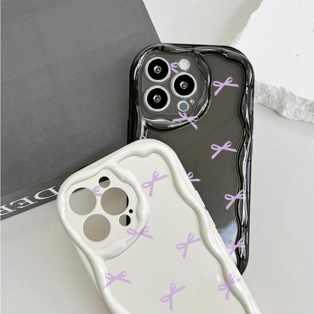 Cute Cartoon Pattern Cream Texture Casing Wavy Edge Soft Silicone Cover Phone Case for OPPO Reno Realme