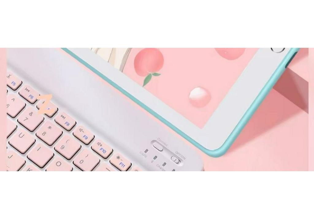 Rechargeable Wireless Bluetooth Keyboard & Mouse Combo for iPad, Tablets, Apple & Android Phones, Huawei, Lenovo