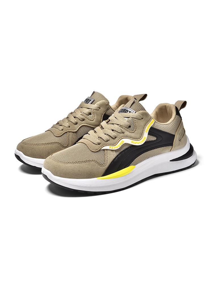 New men's shoes breathable mesh lace-up dad shoes men's running casual sports shoes