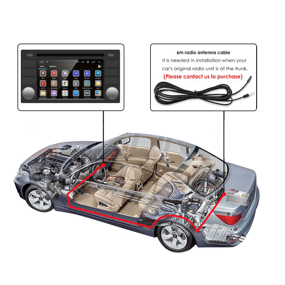 Hizpo 7 Inch 8G 128G AI Voice 2Din Android Auto Radio for BMW 3 E46 M3 318 320 325 330 335 Carplay 4G NET Car Multimedia GPS Intelligent Auto radio