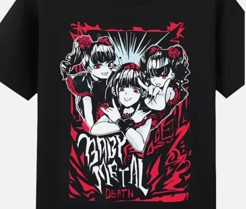 Редкая японская кавайная метал-группа Babymetal Футболка с коротким рукавом Унисекс Унисекс Футболка XXXXL