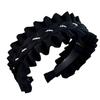 Rhinestone Black Hairband Cloth Wrinkle Headband Luxury Women Hair Hoop  Daily