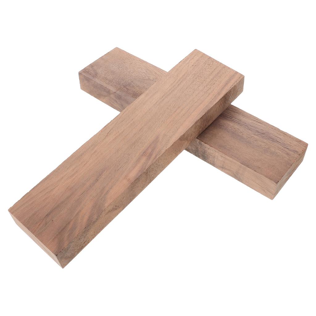 2pcs Walnut Wood Blanks For Carving 20x5cm Solid Walnut Hardwood Planks DIY Carving Wood Brown Craft Making Materials