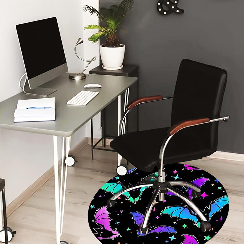 

1PC Bat Stars Non-Slip Floor Round carpet, Office, family, bedroom, Large Area Rug Indoor Rugs, Vibrant Colors-Z0434 80cm by 80cm