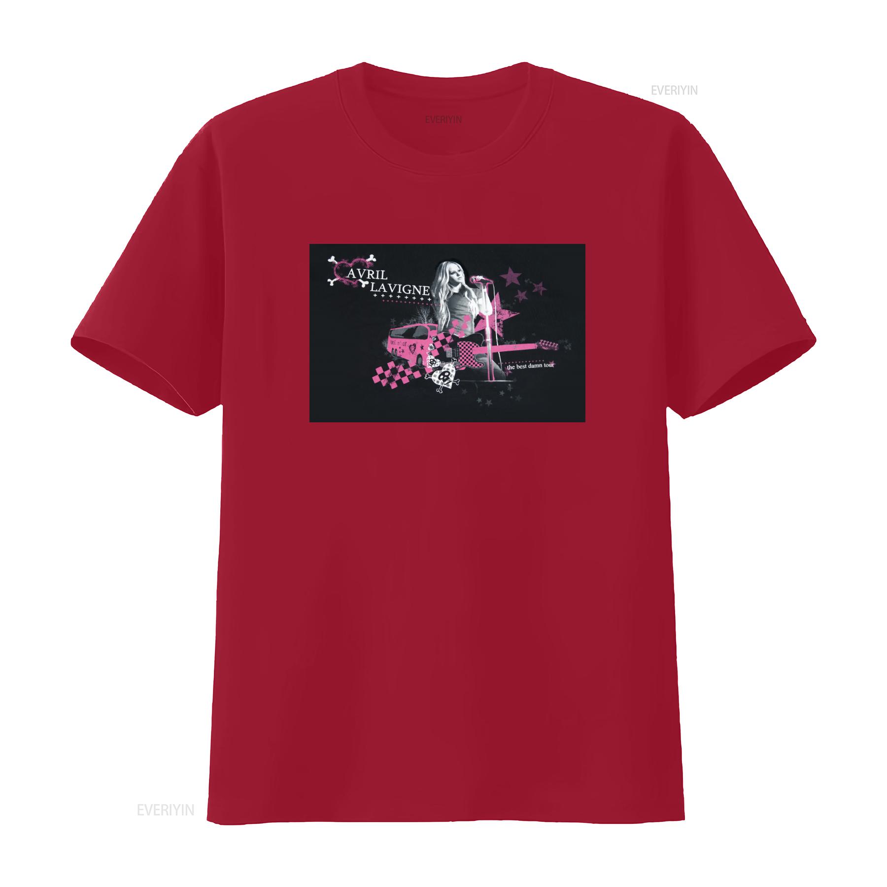 

Y2K Avril Lavigne T Shirt The Best Damn Tour 2008 Mens Medium Band Music Design vintage Washed fashion graphic S