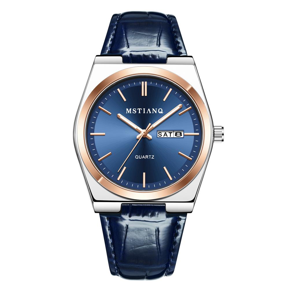 Business Trend Watch Men'S Belt Scale Simple Versatile Luminous High Value Fashion Casual Quartz Watch Men