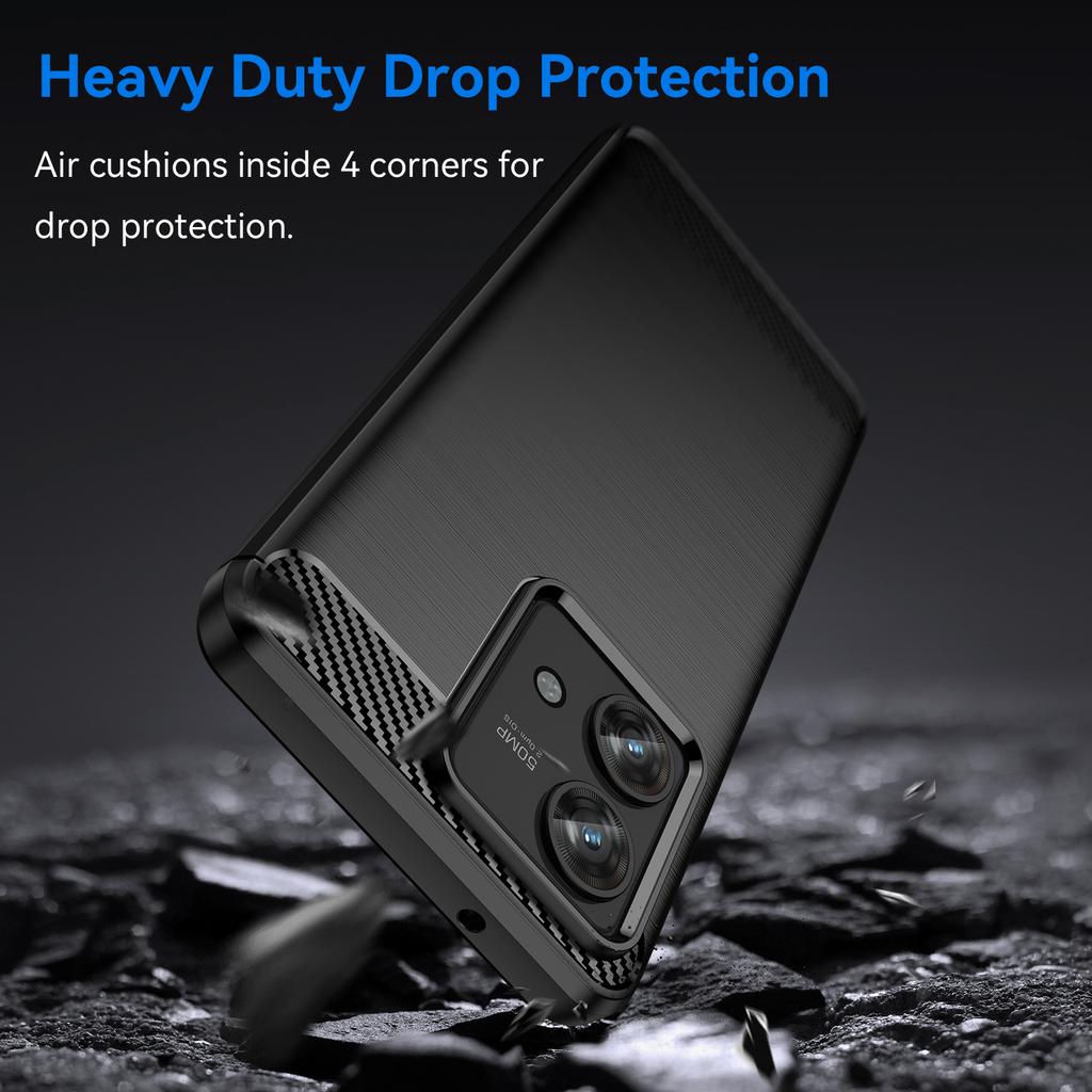 TPU Phone Shell for Motorola Edge 40 Neo 5G Case Carbon Fiber Texture Cover
