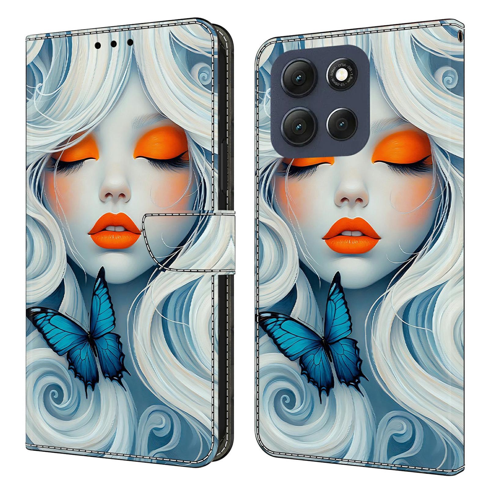 

For Motorola Moto G56 5G Case Foldable Stand Wallet Pattern Printing PU Leather Flip Phone Cover