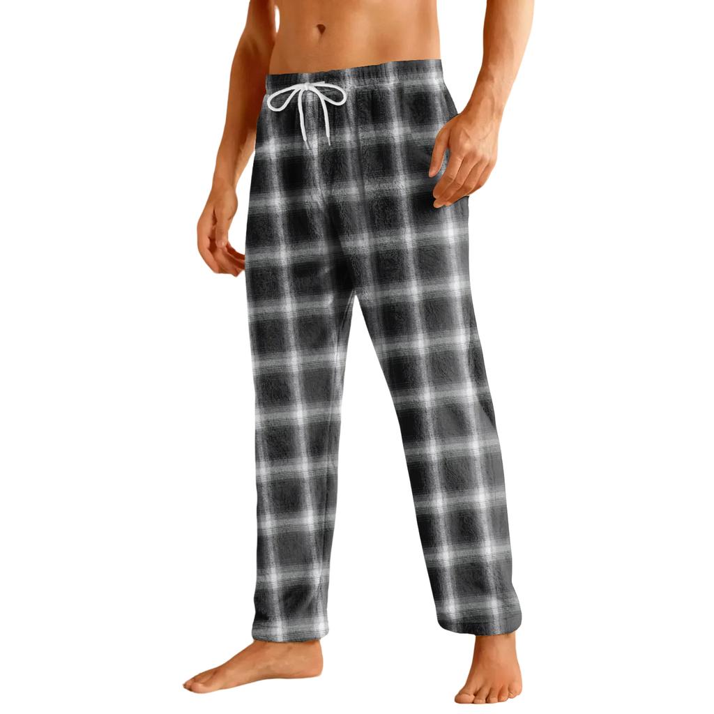 Men's Home Soft Pajama Pants Drawstring With Pockets Casual Sports Pants
