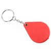 Magnifier Keychain 10X Magnification Foldable Portable Mini Magnifying Glass with Key Ring for Outdoor Reading Red