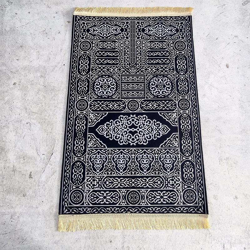 Plush Crystal Velvet Embossed Carpet for Living Room or Prayer Space