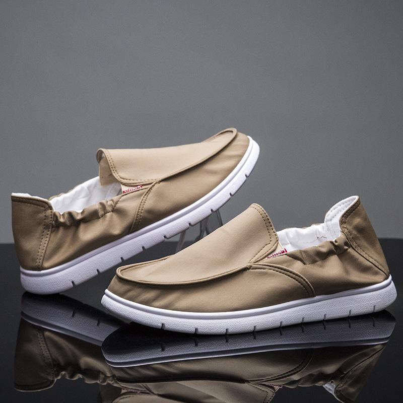 New Style Cloth Shoes Soft Sole Men's Shoes Breathable Casual Board Shoes Lazy Shoes Men's Casual Canvas Shoes