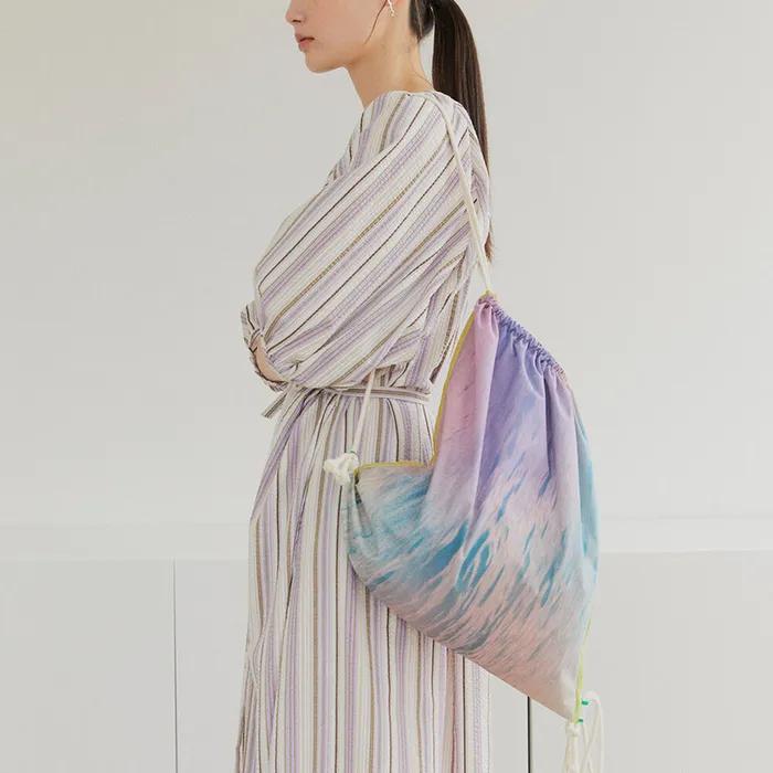 Multi color string bag