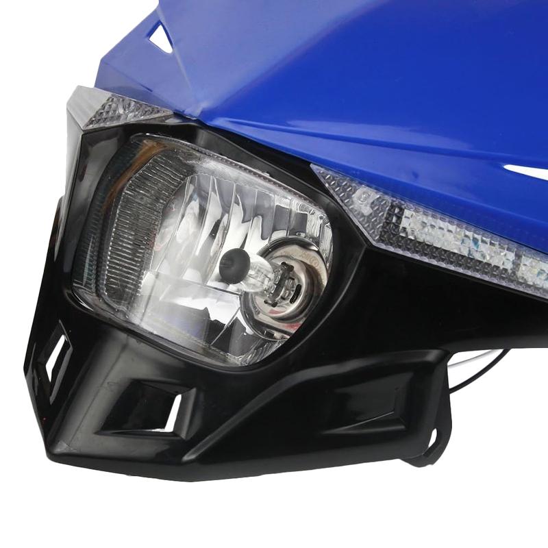 Motorcycle LED Headlight Headlamp Head Light Supermoto Fairing for KX KXF CR CRF Dirt Bike Enduro LED Headlight