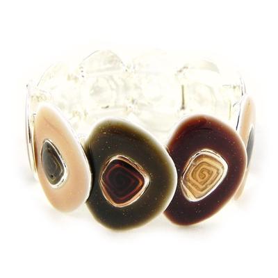 [H4578] - Brown 'Coloring' Designer Bracelet