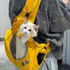 Pet Cat Carrier Bag Breathable Window Multi-Wear Crossbody Portable Cats Travel Bags Small Dog Carrier Backpack