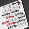 Car Metal Body COOPER S D Logo Letter Decals Styling Badge Trunk Emblems Sticker For Mini Cooper JCW ONE Countryman Clubman ALL4