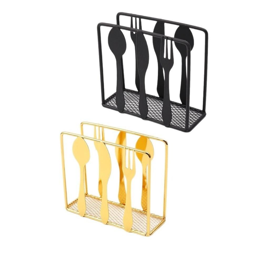 New Metal Tabletop Tissue Rack Decorative Durable Napkin Holder Minimalist Paper Dispenser for Kitchen Dining Table
