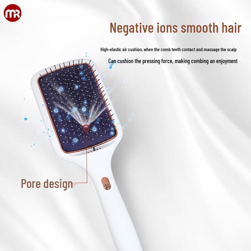 Morphyrichards Air Cushion Negative Ion Red & Blue Light Hair Massager CN Plug (adapter Included)